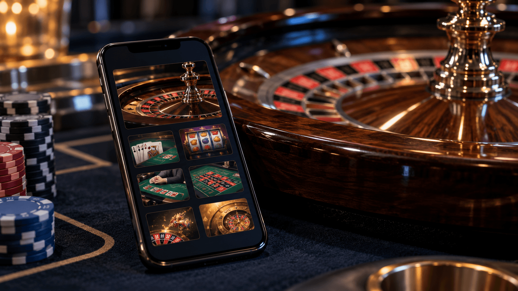 Roulette table and players in a casino, illustrating the casino segment of iGaming